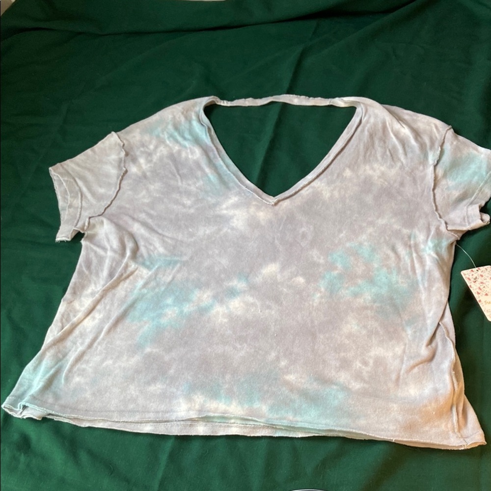 Free People tie dye v neck  T-Shirt